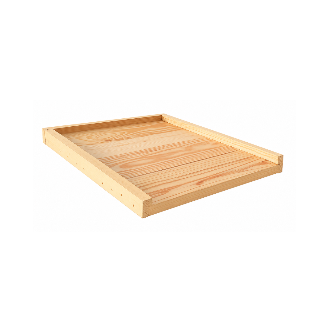 Bottom Board – American Pine (10-Frame Langstroth)