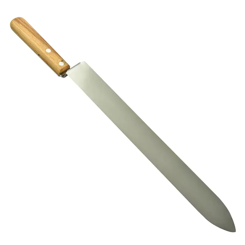Stainless Steel Uncapping Knife with Wooden Handle 2