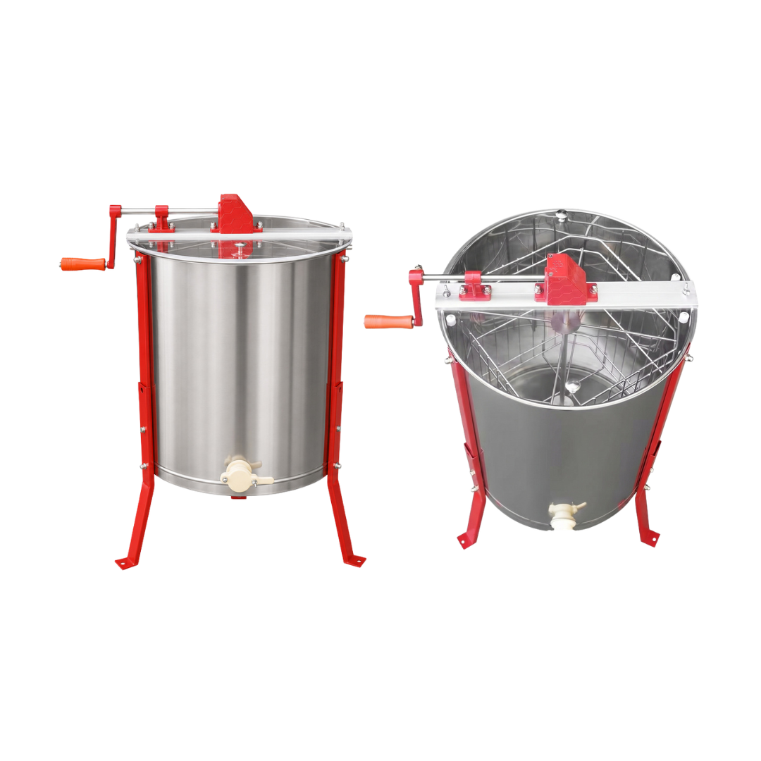 4-Frame Manual Honey Extractor – 304 Stainless Steel 2